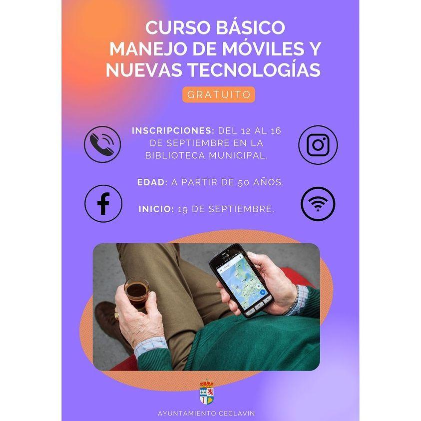 Imagen CURSO BÁSICO MANEJO DE MÓVILES Y NUEVAS TECNOLOGÍAS.