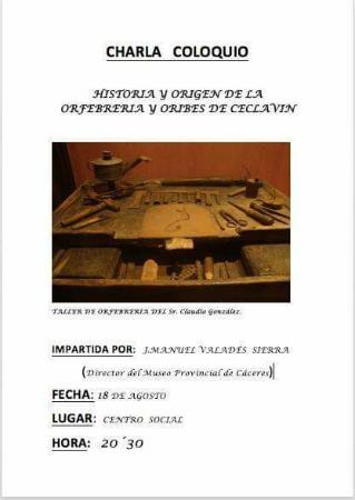 Imagen 18 de Agosto - Charla-coloquio sobre La Historia y Origen de la Orfebrería y Oribes de Ceclavín
