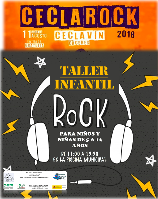 Imagen 11 de Agosto - Taller infantil de rock en Ceclavín