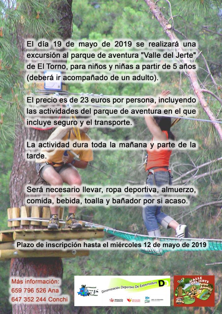 Imagen 19 de Mayo - Excursión al Parque de Aventura 'Valle del Jerte'