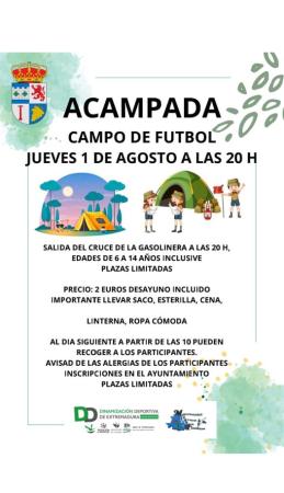 Imagen 1 de Agosto - Acampada en el campo de fútbol