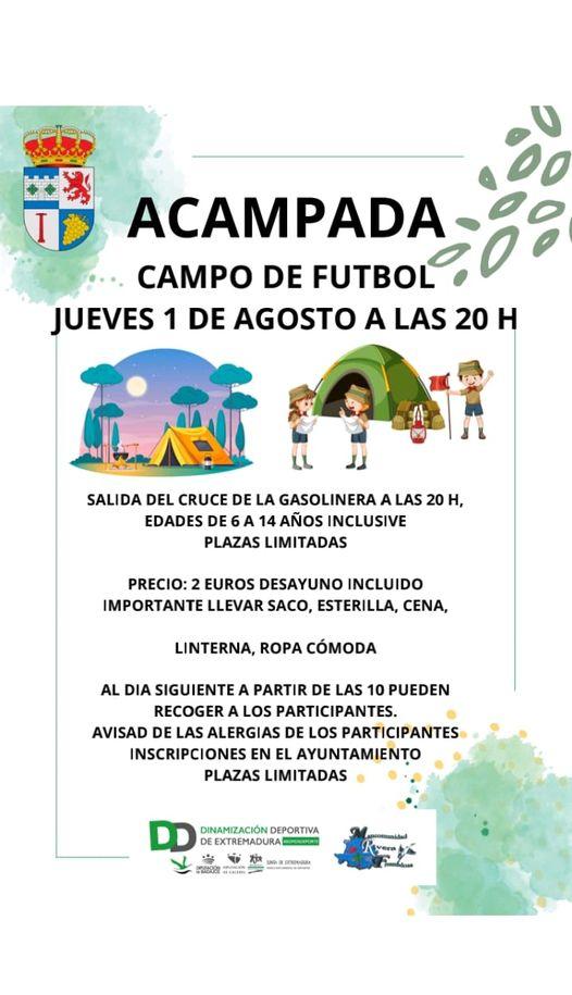 Imagen 1 de Agosto - Acampada en el campo de fútbol