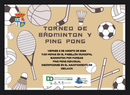 Imagen 2 de Agosto - Torneo de bádminton y de ping pong