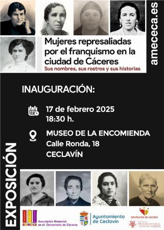 Imagen Del 17 al 28 de Febrero - Exposición “Mujeres represaliadas por el franquismo en la ciudad de Cáceres”