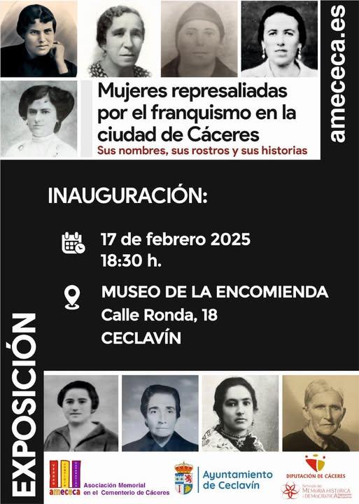 Imagen Del 17 al 28 de Febrero - Exposición “Mujeres represaliadas por el franquismo en la ciudad de Cáceres”