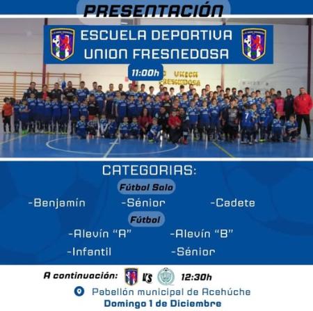 Imagen 1 de Diciembre - Presentación de la Escuela Deportiva Unión Fresnedosa en Acehúche