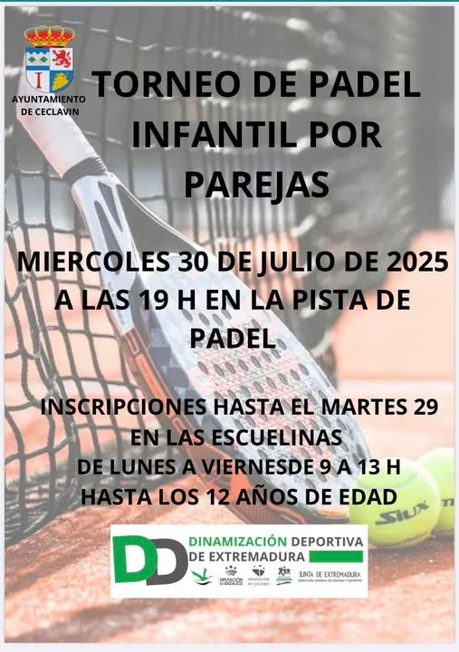 Imagen 30 de Julio - Torneo de Pádel infantil por parejas
