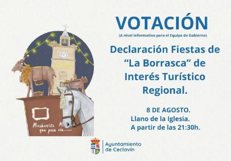Imagen VOTACIÓN (a nivel informativo para el Equipo de Gobierno) PARA SEGUIR CON EL EXPEDIENTE DE DECLARACIÓN DE LAS FIESTAS DE LA BORRASCA DE INTERÉS TURÍSTICO REGIONAL