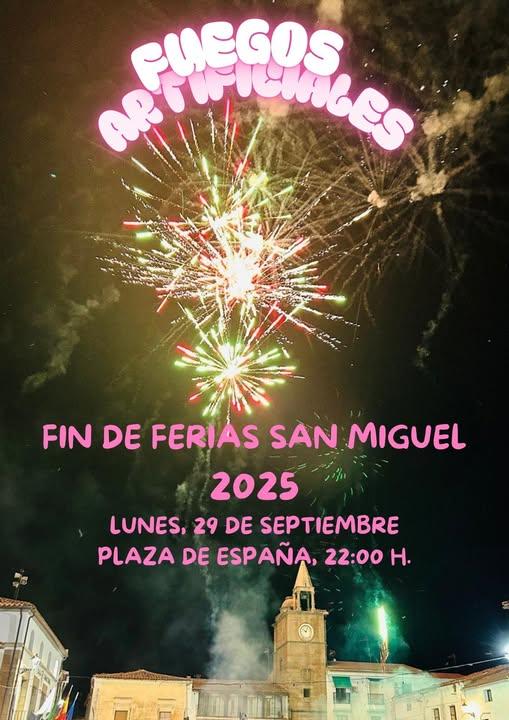 Imagen 29 de Septiembre - Fuegos artificiales fin de Ferias de San Miguel 2025